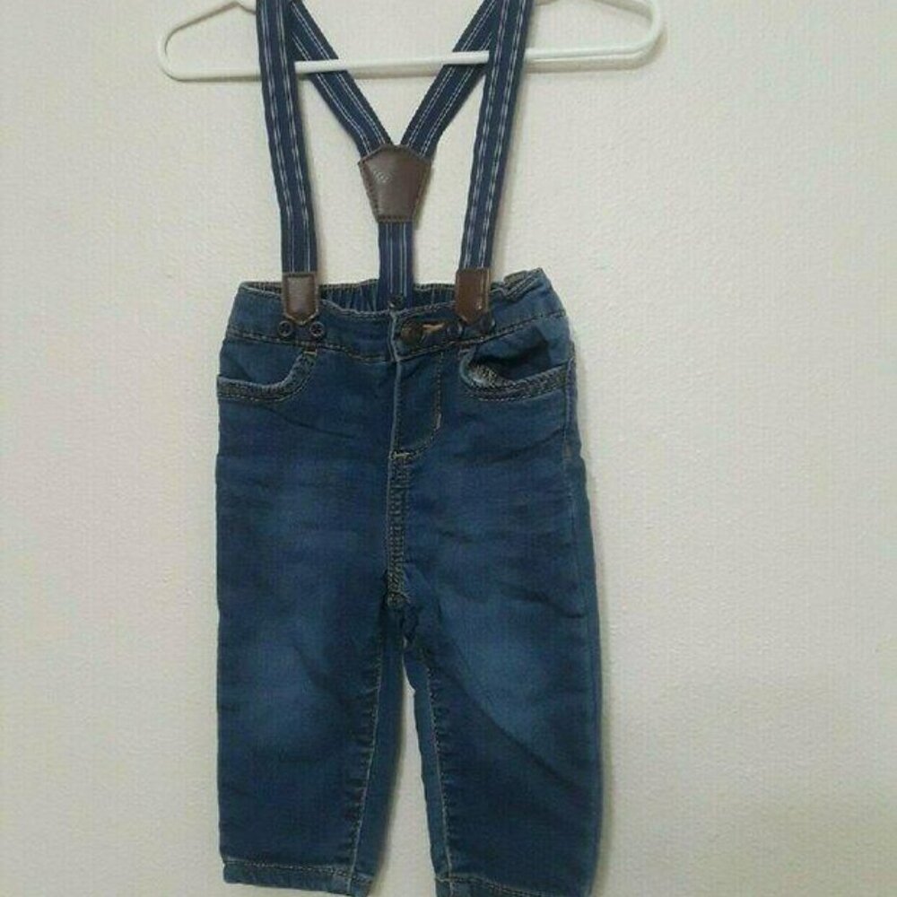 OshKosh B'gosh Blue Jeans with Suspenders